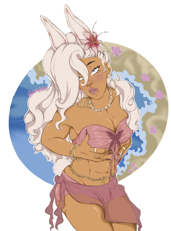 Fanart of Val (@ggummidanshi's OC)